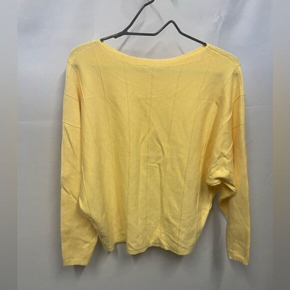 Vila Milano Yellow Dolman Sleeve Sweater - Picture 1 of 4